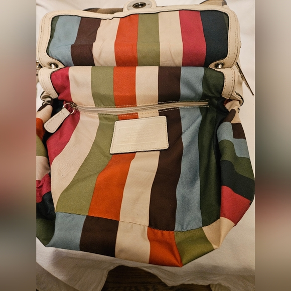 Coach Willis 19034 70th Anniversary Bag Khaki /Leather Crossbody - Picture 6 of 12